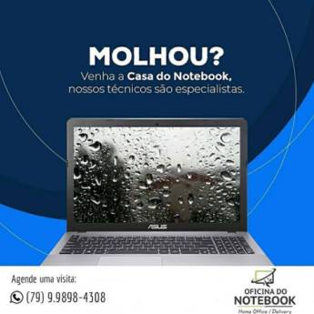 Comprar o produto de Notebook molhado em Assistência Técnica em Aracaju, SE por Solutudo