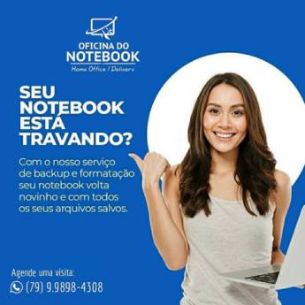 Comprar o produto de Notebook travando em Assistência Técnica pela empresa Oficina do Notebook em Aracaju, SE por Solutudo