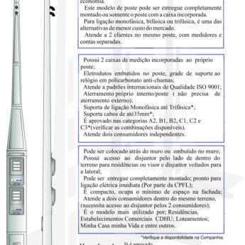 Comprar o produto de POSTE PCI DUPLO - CPFL em Poste Padrão pela empresa Postes São Conrado em Araçatuba, SP por Solutudo