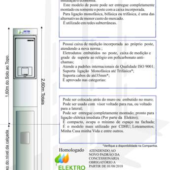 Comprar produto PCI PEDESTAL ELEKTRO 3,60M em Poste Padrão pela empresa Postes São Conrado em Araçatuba, SP