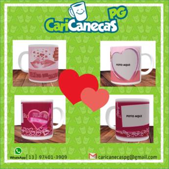 Comprar o produto de Caricaturas em Caneca  em Impressão de Brindes em Praia Grande, SP por Solutudo