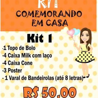 Comprar o produto de Kit Comemorando em Casa  em Personalizados em Praia Grande, SP por Solutudo