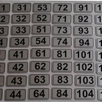 Comprar o produto de Placas Aço Inox - Números Apto e Casas em A Classificar em São Paulo, SP por Solutudo