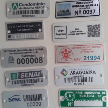 Comprar o produto de Etiquetas de Alumínio em Sinalização em São Paulo, SP por Solutudo