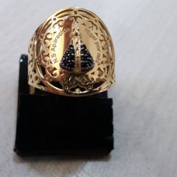 Comprar o produto de Anel Nossa Senhora Aparecida em Anéis em Foz do Iguaçu, PR por Solutudo