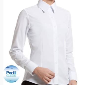 Comprar o produto de Camisa Social Branca em Empresarial e Corporativa pela empresa Perfil Uniformes em Foz do Iguaçu, PR por Solutudo