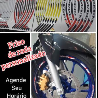 Comprar o produto de Friso de Roda Personalizado para moto em Bauru em Acessórios de Motos em Bauru, SP por Solutudo