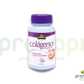 Comprar o produto de Colágeno Hidrolisado + Vitamina C SunFlower 120 Comprimidos de 1g  em Vitaminas em Foz do Iguaçu, PR por Solutudo