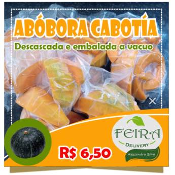 Comprar o produto de Abóbora Cabotía Embalada em Alimentos em Bauru, SP por Solutudo