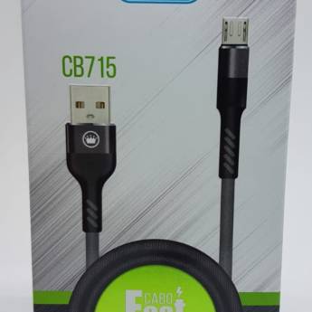 Comprar o produto de Cabo Micro usb CB715 2.4A em Cabos em Foz do Iguaçu, PR por Solutudo