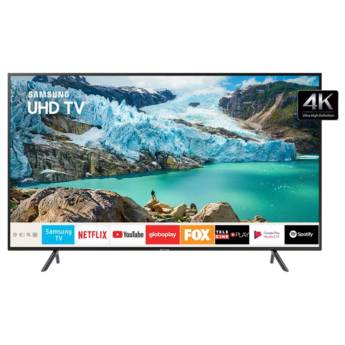 Comprar o produto de Smart TV LED 55" UHD 4K Samsung 55RU7100 com Controle Remoto Único, Visual Livre de Cabos, Bluetooth, HDR Premium, HDMI e USB em TV, LCD, LED e Plasma em Jacareí, SP por Solutudo