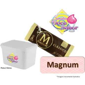 Comprar o produto de Sorvete de massa sabor Magnum | Pote de 2 litros em Sorvete de Massa em Bauru, SP por Solutudo