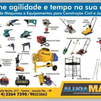 Comprar o produto de Locação de Compressor de Ar Direto e Equipamento de Pintura em Ferragens e Ferramentas em Lençóis Paulista, SP por Solutudo