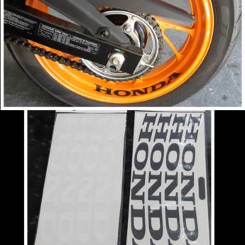 Comprar produto Adesivo para as rodas | Honda 4 unidades em Bauru em Ofertas: Produtos pela empresa Roda Motos em Bauru, SP