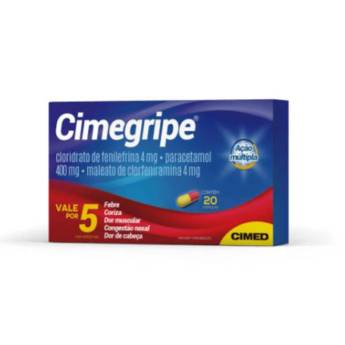 Comprar o produto de CIMEGRIPE 400MG COM 20 CÁPSULAS em Saúde em Jundiaí, SP por Solutudo