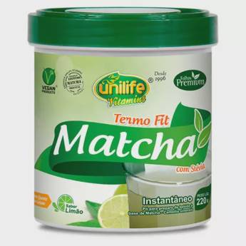 Comprar o produto de Matcha Instantâneo Termo Fit 220g sabor Limão - Unilife em Alimentos e Bebidas em Foz do Iguaçu, PR por Solutudo