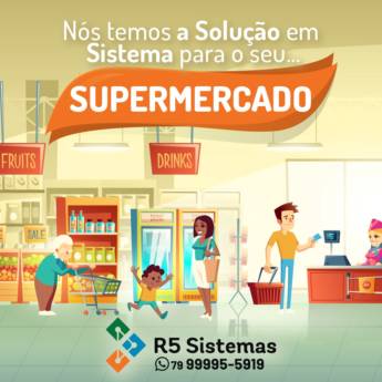Comprar o produto de Sistema para Supermercado é na R5 Sistemas! em Automação Comercial - Sistemas em Aracaju, SE por Solutudo