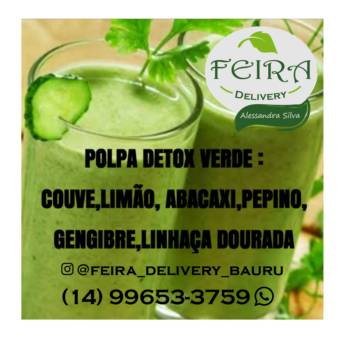 Comprar o produto de Polpa detox verde em Bebidas em Bauru, SP por Solutudo
