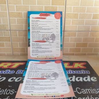 Comprar o produto de Cardápio em Gráficas e Impressão em Nossa Senhora do Socorro, SE por Solutudo