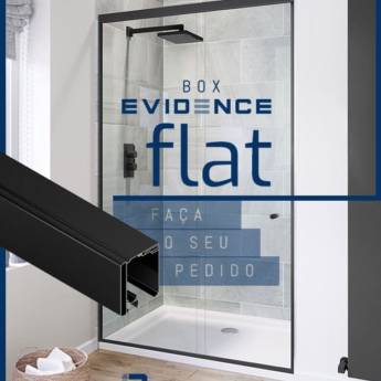 Comprar o produto de Box Evidence Flat em Box para Banheiro pela empresa Líder Vidros e Alarmes em Mineiros, GO por Solutudo