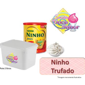 Comprar o produto de Sorvete de massa sabor Ninho Trufado | Pote de 2 litros em Sorvete de Massa em Bauru, SP por Solutudo