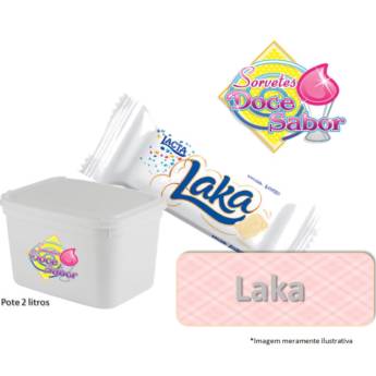 Comprar o produto de Sorvete de massa sabor Laka | Pote de 2 litros em Sorvete de Massa em Bauru, SP por Solutudo