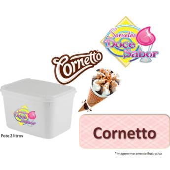 Comprar o produto de Sorvete de massa sabor Cornetto | Pote de 2 litros em Sorvete de Massa em Bauru, SP por Solutudo