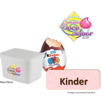 Comprar o produto de Sorvete de massa sabor Kinder | Pote de 2 litros em Sorvete de Massa em Bauru, SP por Solutudo