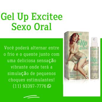 Comprar o produto de Gel Up Excitee Vibra, Esfria e Esquenta - 7ª CATEGORIA – Lambuze-se - Sexo Oral em Cosméticos e Cuidado Pessoal em Guarulhos, SP por Solutudo