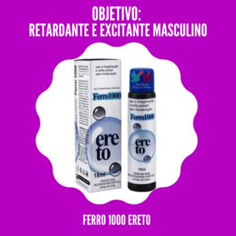 Comprar o produto de Ferro 1000 Ereto - 15ª CATEGORIA - Saia da Rotina - Farmácia Erótica em Cosméticos e Cuidado Pessoal em Belo Horizonte, MG por Solutudo