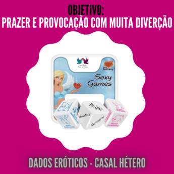 Comprar o produto de Dados Eróticos - Casal Hétero  - 16ª CATEGORIA: Divirta-se - Brincadeiras Eróticas em Brincadeiras em Guarulhos, SP por Solutudo