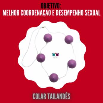 Comprar o produto de Colar Tailandês - 17ª CATEGORIA: Fortalecimento do Assoalho Pélvico - Acessórios para a prática do pompoarismo em Bolinhas de Pompoarismo em Guarulhos, SP por Solutudo