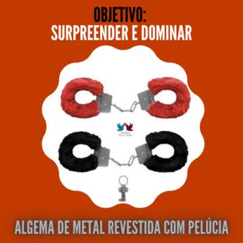 Comprar o produto de Algema de metal revestida com pelúcia Da 18ª. CATEGORIA: 50 Tons / Acessórios BDSM  em Sadomasoquismo em Guarulhos, SP por Solutudo