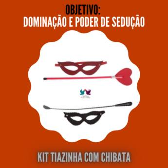 Comprar o produto de Kit tiazinha com chibata -  Da 18ª CATEGORIA: 50 Tons - Acessórios BDSM em Sadomasoquismo em Guarulhos, SP por Solutudo