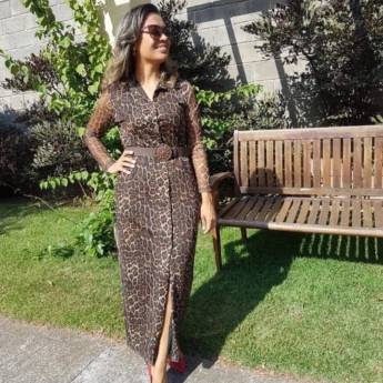 Comprar o produto de Vestido longuete Chamise em Moda Feminina em Jundiaí, SP por Solutudo