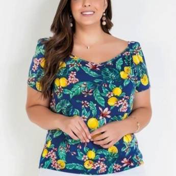 Comprar o produto de Blusa Ombro a Ombro Plus Size em Moda Feminina em Jundiaí, SP por Solutudo