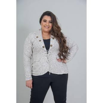 Comprar o produto de CASACO PLUS SIZE LONDRES - Natural em Moda Feminina em Jundiaí, SP por Solutudo