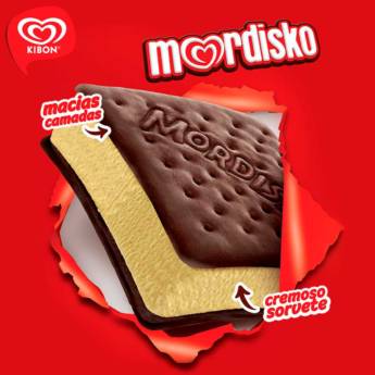 Comprar o produto de KIBON MORDISKO BAUNILHA  em Sorvetes pela empresa Prime Bebidas agora é Primare Bebidas e Eventos em Mineiros, GO por Solutudo