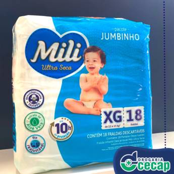 Comprar o produto de Mili Ultra Seca em Higiene do Bebê pela empresa Drogaria CECAP em Lençóis Paulista, SP por Solutudo