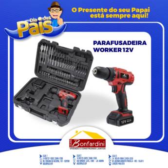 Comprar o produto de Parafusadeira Worker 12V em Ferramentas em Lençóis Paulista, SP por Solutudo