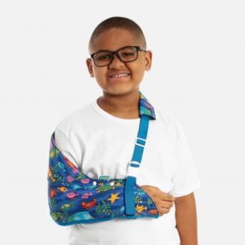 Comprar o produto de Tipoia Imobilizadora Estofada Velpeau Infantil (Dupla) - Chantal em Ortopedia pela empresa Drogaria do Trabalhador em Mineiros, GO por Solutudo