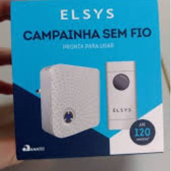 Comprar o produto de Campainha Sem Fio Elsys 100 reais em Segurança para Casa pela empresa Viana Sat Eletrônica em Itamaraju, BA por Solutudo