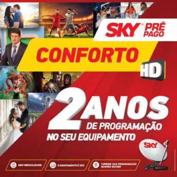 Comprar o produto de Kit SKY conforto HD em Antenas Parabólicas e Kits pela empresa Viana Sat Eletrônica em Itamaraju, BA por Solutudo