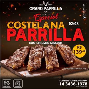 Comprar o produto de Costela na Parrilla em Gastronomia em Lençóis Paulista, SP por Solutudo