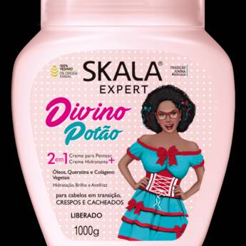 Comprar o produto de Divino Potão - 2 em 1 - Creme para Pentear + Creme Hidratante em Cabelo pela empresa Drogaria do Trabalhador em Mineiros, GO por Solutudo