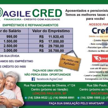 Comprar o produto de Empréstimos e Refinanciamentos em Nossos Planos em Lençóis Paulista, SP por Solutudo