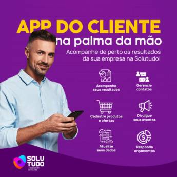 Comprar o produto de App do cliente na palma da mão  em Hospedagem de Sites pela empresa Solutudo Presidente Prudente em Presidente Prudente, SP por Solutudo