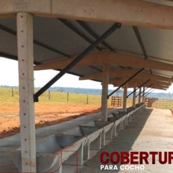 Comprar o produto de Cobertura para Cocho em Toldos e Coberturas em Araçatuba, SP por Solutudo