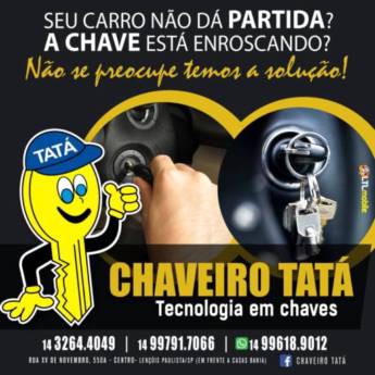 Comprar o produto de Chaves Codificadas em Chaveiro em Lençóis Paulista, SP por Solutudo