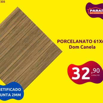 Comprar o produto de Porcelanato 61x61 - Dom Canela em Pisos e Revestimentos em Lençóis Paulista, SP por Solutudo
